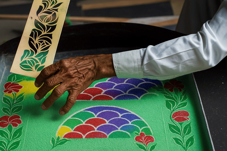 Rajasthan Cultural Experiences: Jal Sanjhi Art in Udaipur 